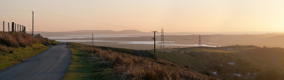 Sunset over Cwm Dulais