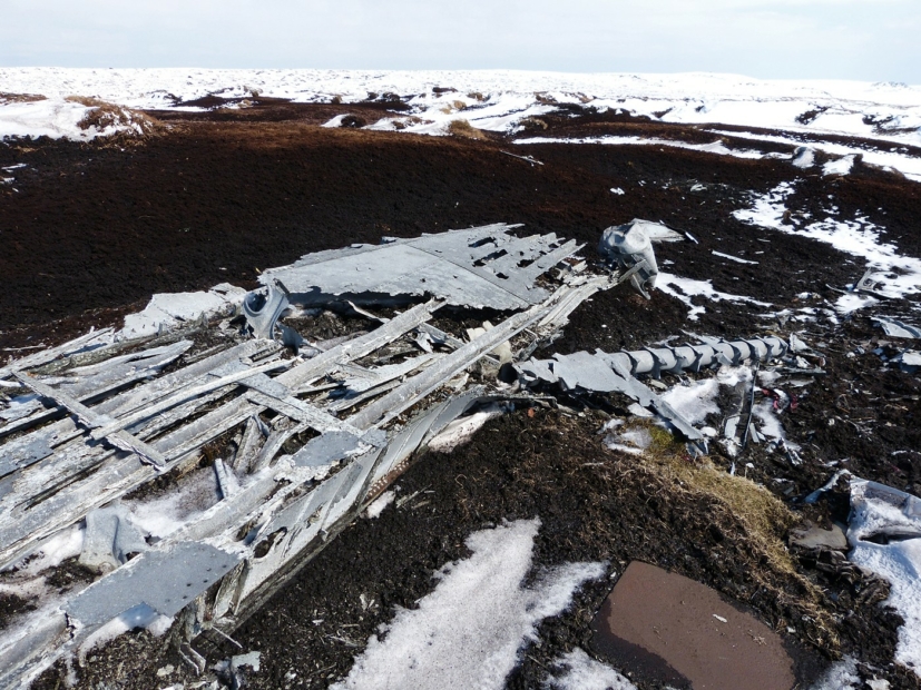 Overexposed Crash Site, Bleaklow