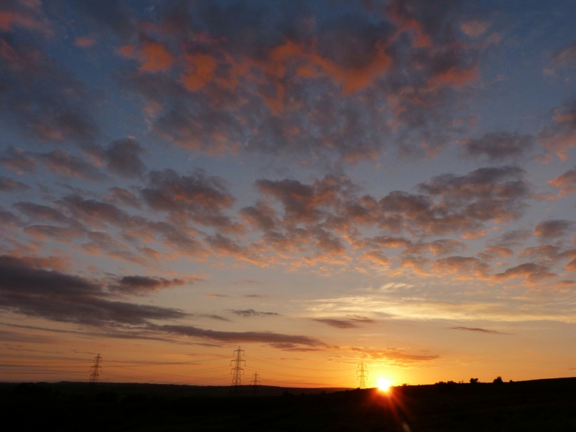 Sunset, Cefn Drum