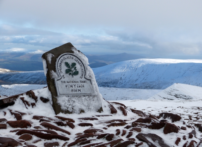 Climbing Pen y Fan